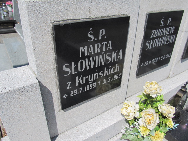 Marta Słowińska 1899 Zduny - Grobonet - Wyszukiwarka osób pochowanych
