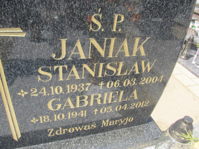 Stanisław Janiak 1937 Zduny - Grobonet - Wyszukiwarka osób pochowanych