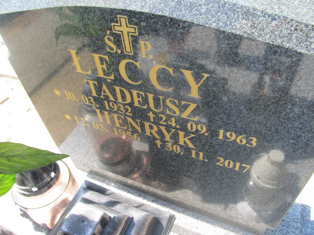 Henryk Łęcki 1956 Zduny - Grobonet - Wyszukiwarka osób pochowanych