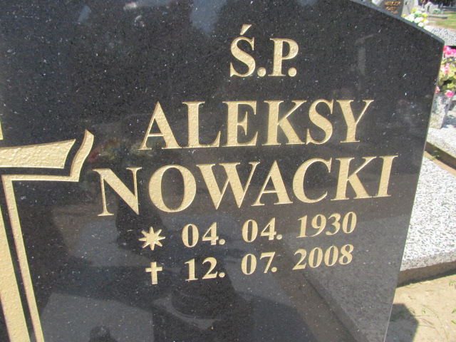Aleksy Nowacki 1930 Zduny - Grobonet - Wyszukiwarka osób pochowanych