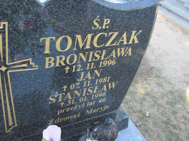 Stanisław Tomczak 1949 Zduny - Grobonet - Wyszukiwarka osób pochowanych